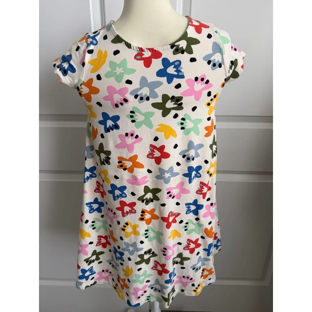 HANNA ANDERSSON ICONIC SOFT SWING DRESS SUNSHINE LILLIES US 10